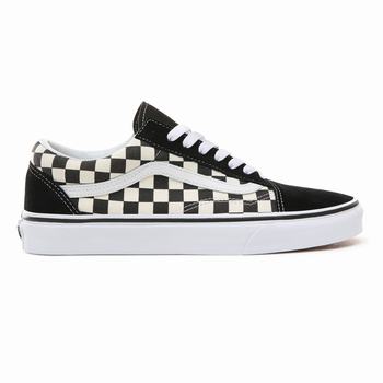 Vans Primary Check Old Skool - Miesten Tennarit - Mustat/Valkoinen